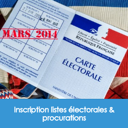 Inscriptions listes élecorales